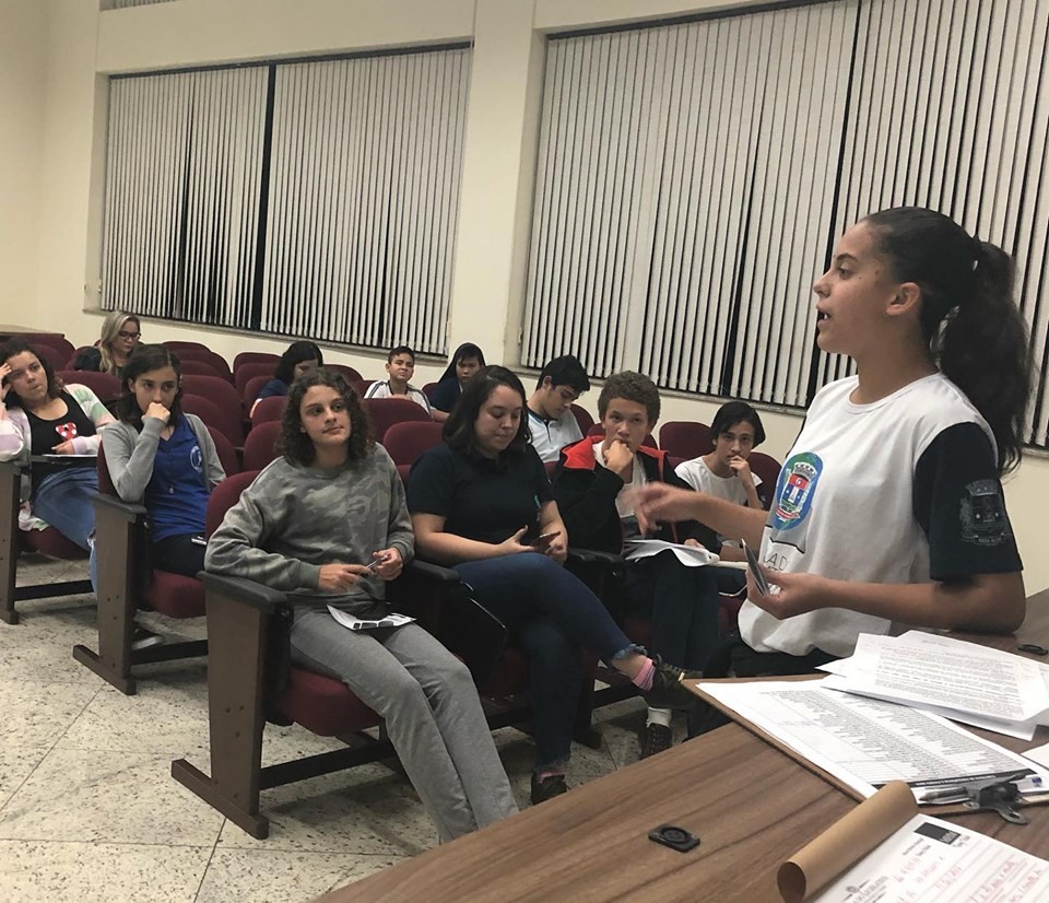 Imagem 1 da notícia: Câmara Mirim, Jovem e Universitária realizam júri simulado